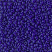 Miyuki rocailles kralen 8/0 - Opaque matte cobalt 8-414F